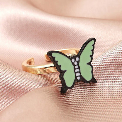 Cute Butterfly Opening Ring SpreePicky