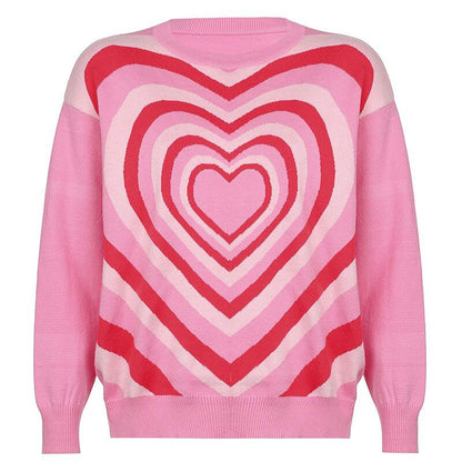 Pink Love Aesthetic Jumper Boogzel Clothing