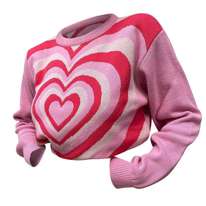 Pink Love Aesthetic Jumper Boogzel Clothing