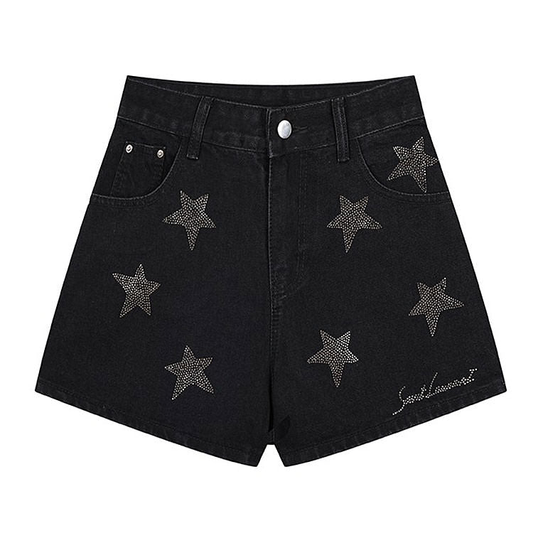 Star Rhinestone Shorts SpreePicky