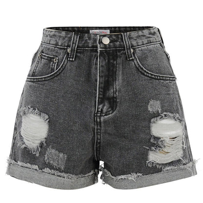 Sun Moon Denim Shorts Boogzel Clothing