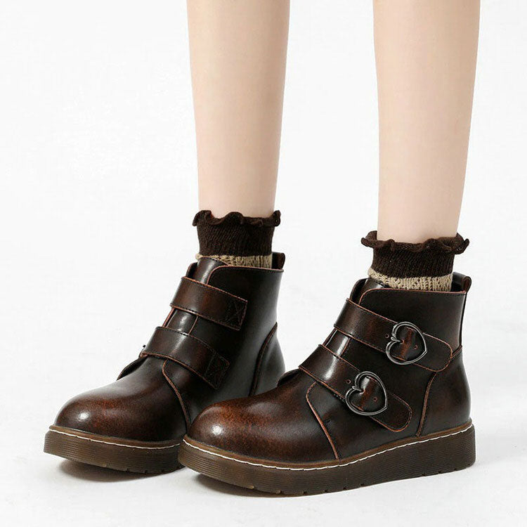 Craft Heart Buckle Boots Boogzel Clothing