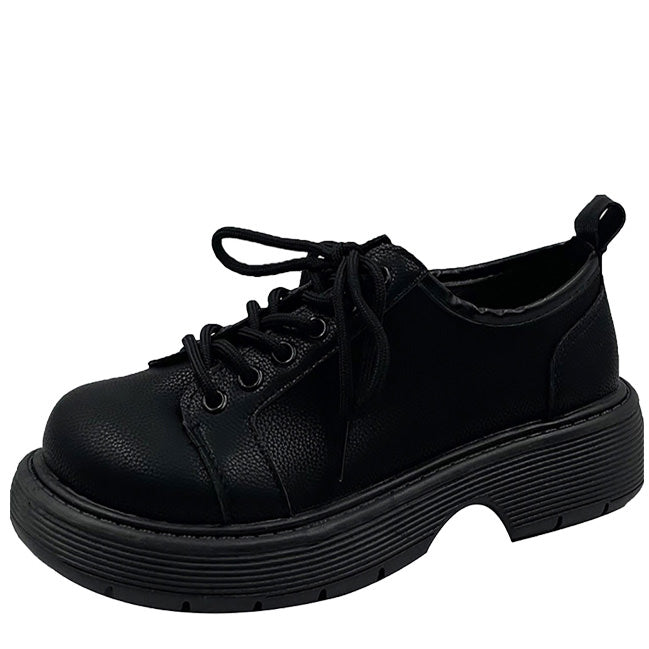 Elegant Lace-Up Oxfords Shoes Boogzel Clothing