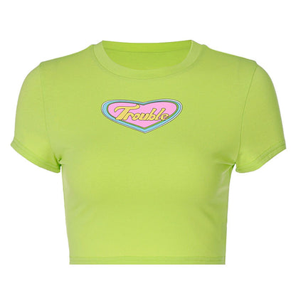 Green Trouble Crop Top Boogzel Clothing