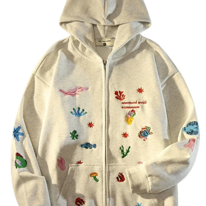 Cute Embroidery Hoodie Boogzel Clothing