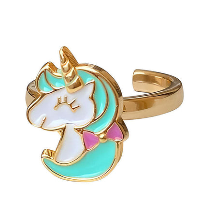 Unicorn Spin Ring Boogzel Clothing