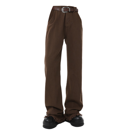 Brown Flare Jeans Boogzel Clothing