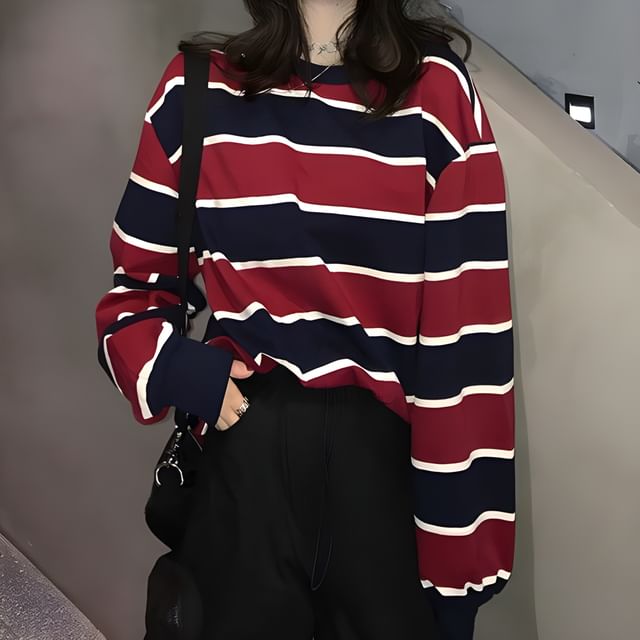 Striped Sweatshirt SpreePicky