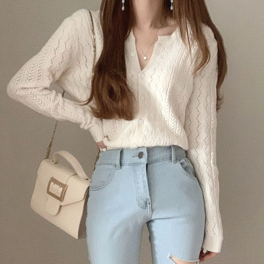 Plain Patterened Cardigan mySite