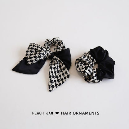 Houndstooth Hair Tie / Scrunchie mySite