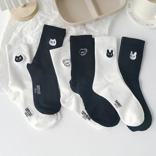 Set Of 3 Pairs: Animal Socks SpreePicky