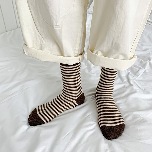 Set Of 3 Pairs: Striped Socks SpreePicky