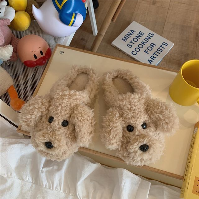 Fluffy Cartoon Home Slippers SpreePicky