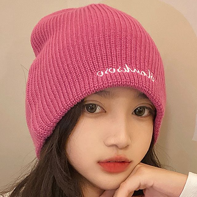 Embroidered Knit Beanie SpreePicky