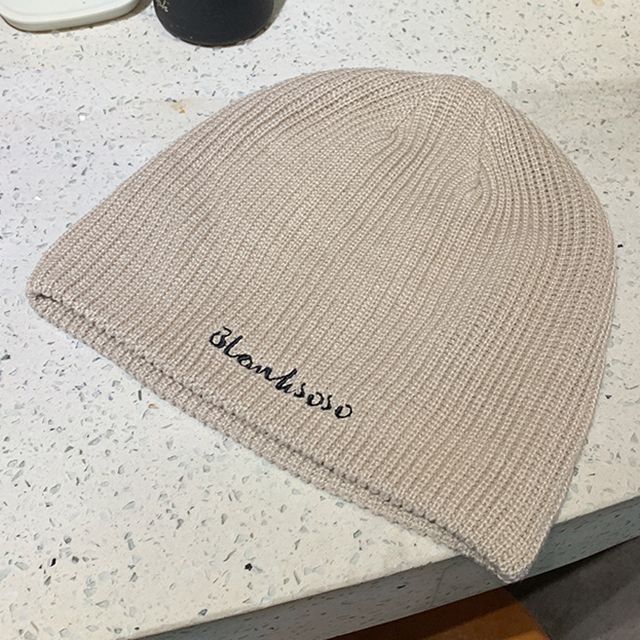 Embroidered Knit Beanie SpreePicky