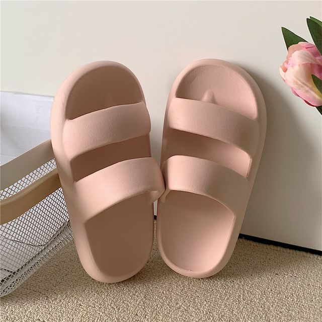 Strappy Platform Slippers SpreePicky