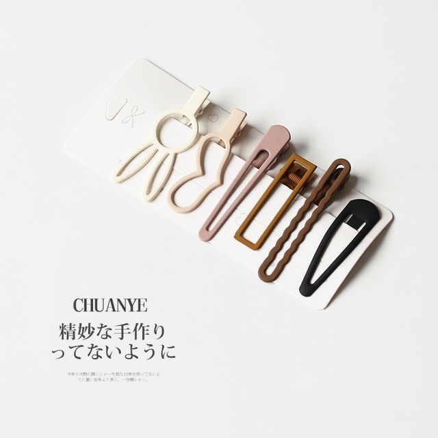 Set of 6: Alloy Hair Clip SpreePicky