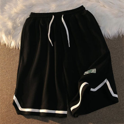 Contrast Trim Sweatshorts SpreePicky