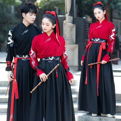 Couple Matching Set: Hanfu Top + Skirt SpreePicky