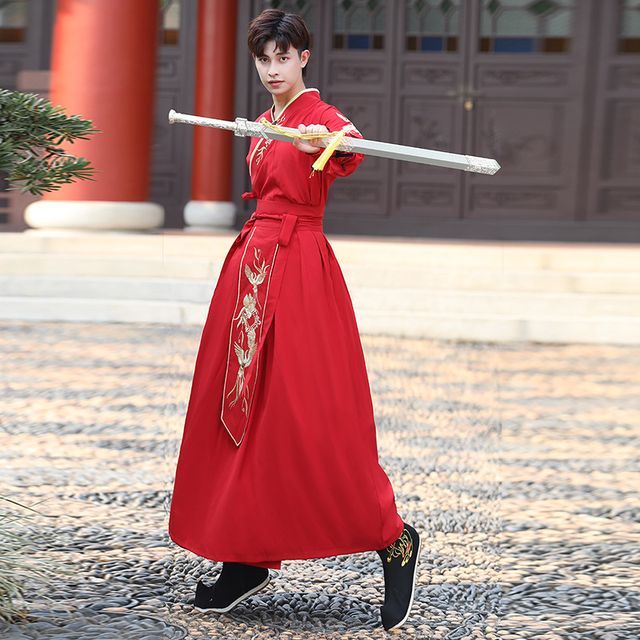 Set: Embroidered Hanfu Top + Skirt SpreePicky