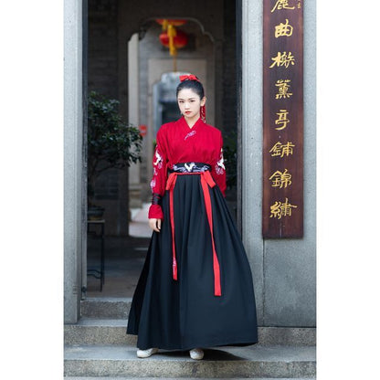 Couple Matching Set: Hanfu Top + Skirt SpreePicky