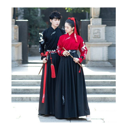 Couple Matching Set: Hanfu Top + Skirt SpreePicky