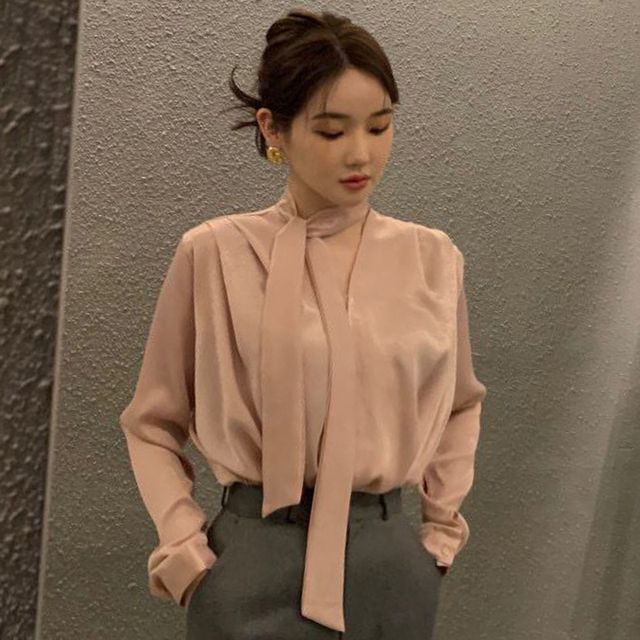 Tie Neck Blouse SpreePicky