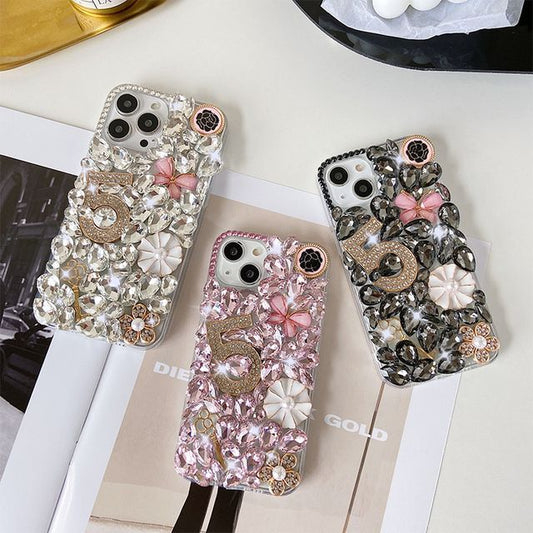 Numerical  Faux Crystal Phone Case SpreePicky