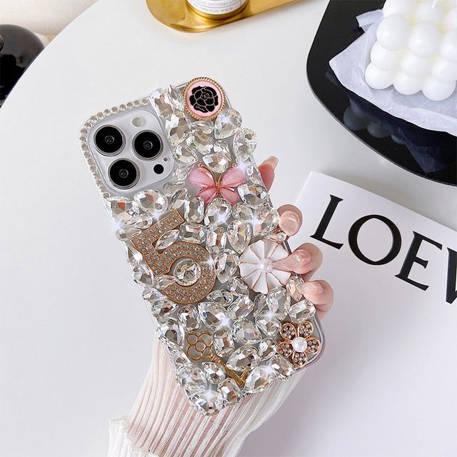 Numerical  Faux Crystal Phone Case SpreePicky