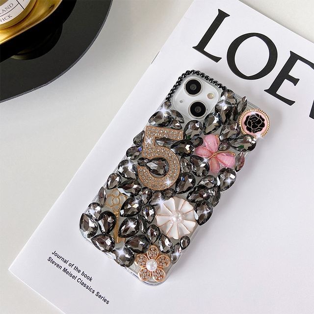 Numerical  Faux Crystal Phone Case SpreePicky