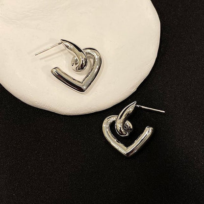 Heart Alloy Earring SpreePicky