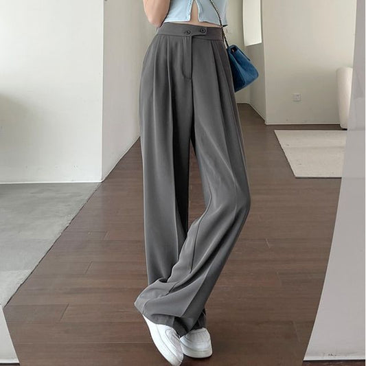 High-Waist Wide-Leg Dress Pants mySite