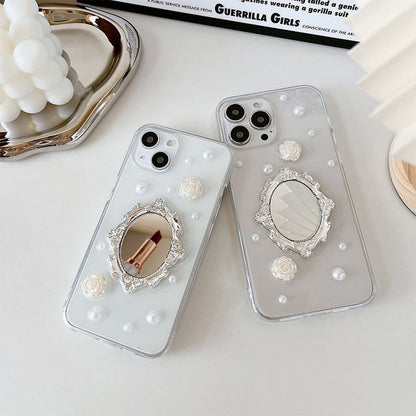 Mirrored Faux Pearl Phone Case SpreePicky