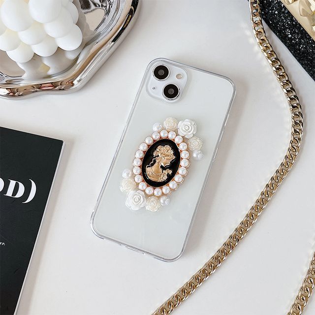 Faux Pearl Faux Pearl Transparent Phone Case SpreePicky