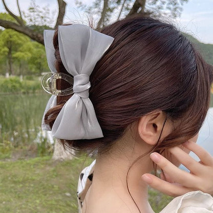 Mesh Bow Hair Claw SpreePicky