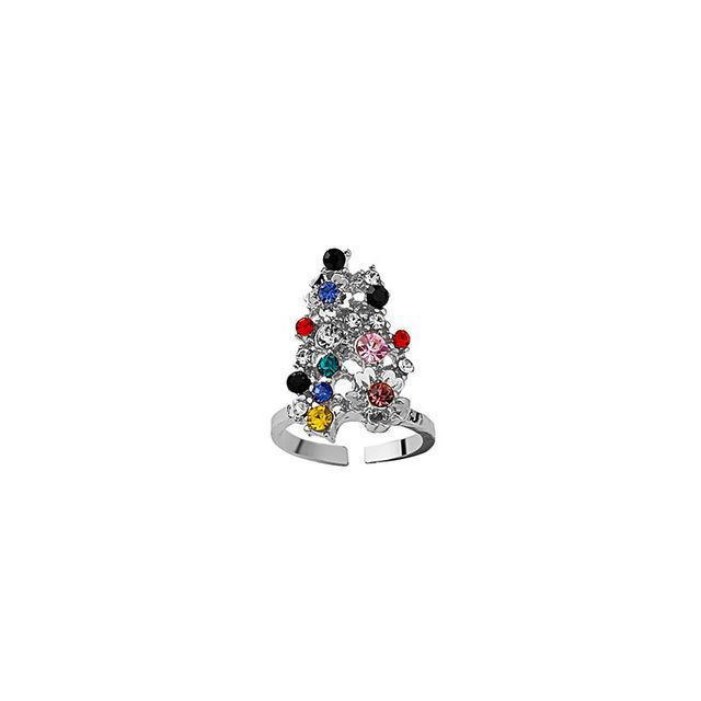 Rhinestone Glaze Nail Ring SpreePicky