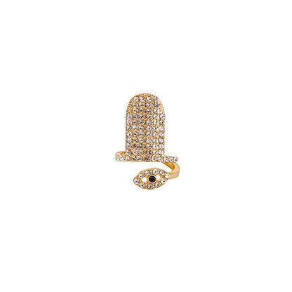 Rhinestone Glaze Nail Ring SpreePicky