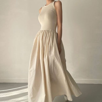 Sleeveless A-Line Maxi Dress SpreePicky