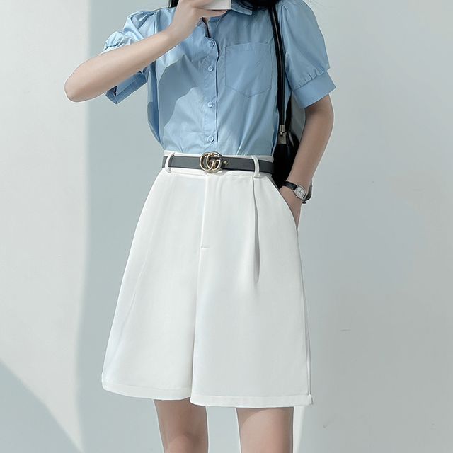 High Waist Dress Shorts SpreePicky