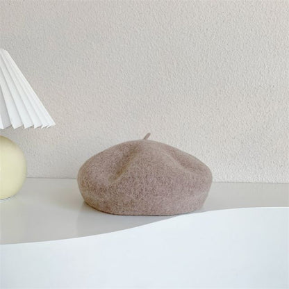 Plain Wool Beret SpreePicky