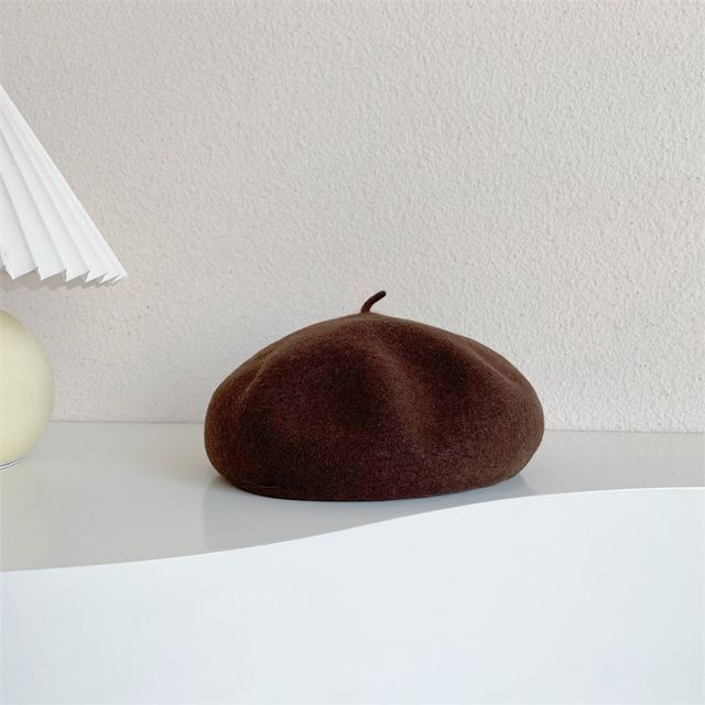 Plain Wool Beret SpreePicky