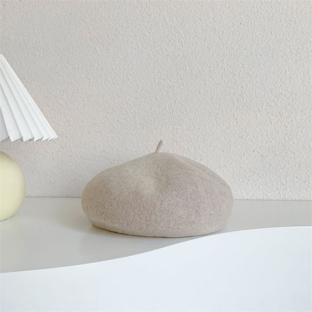 Plain Wool Beret SpreePicky