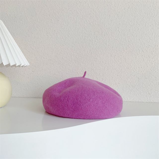 Plain Wool Beret SpreePicky