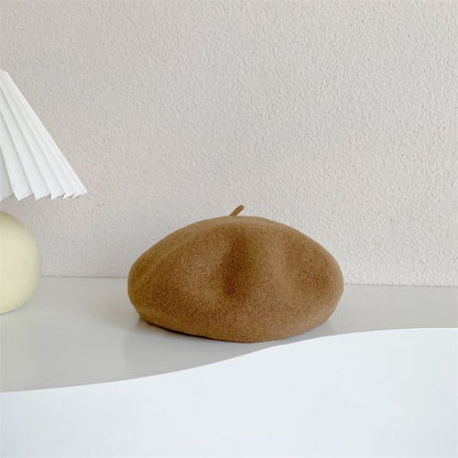 Plain Wool Beret SpreePicky