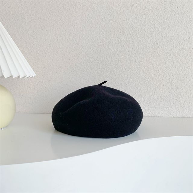 Plain Wool Beret SpreePicky