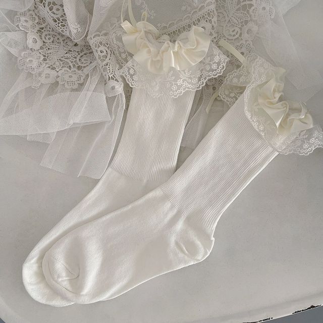 Lace Trim Socks SpreePicky