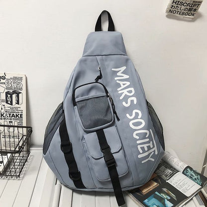 Lettering Nylon Sling Bag SpreePicky