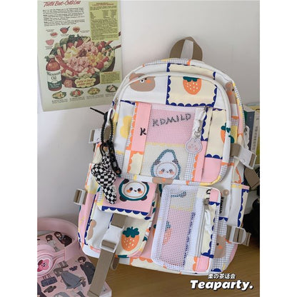 Lightweight Cartoon Print Backpack SpreePicky