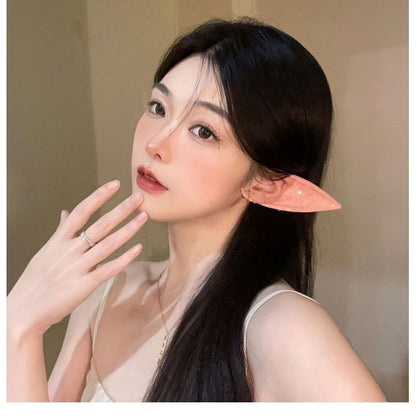 Elf Ear Silicone Party Cosplay Earring SpreePicky