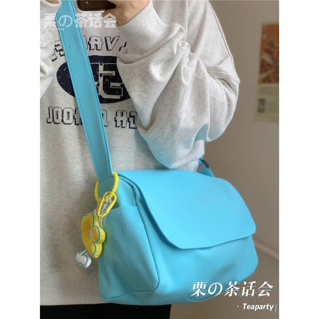 Plain Polyester Messenger Bag SpreePicky